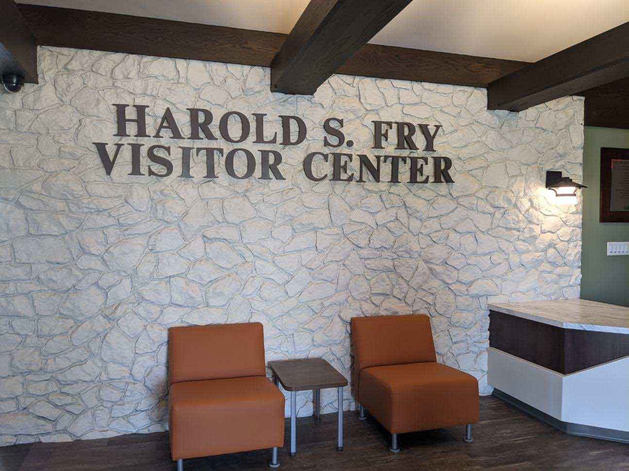Visitor Center Name on-Wall Fry